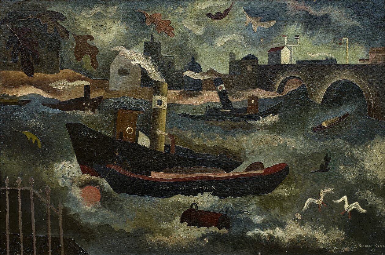 Ekim ayında Thames by Suzanne Cooper