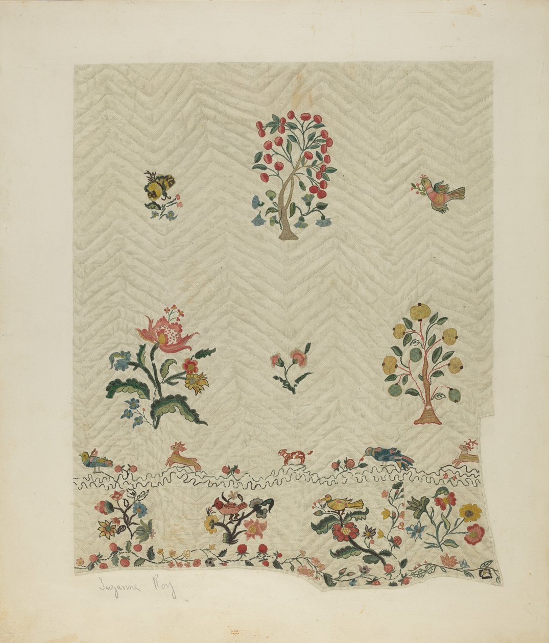 Yatak örtüsü, c. 1941. by Suzanne Roy