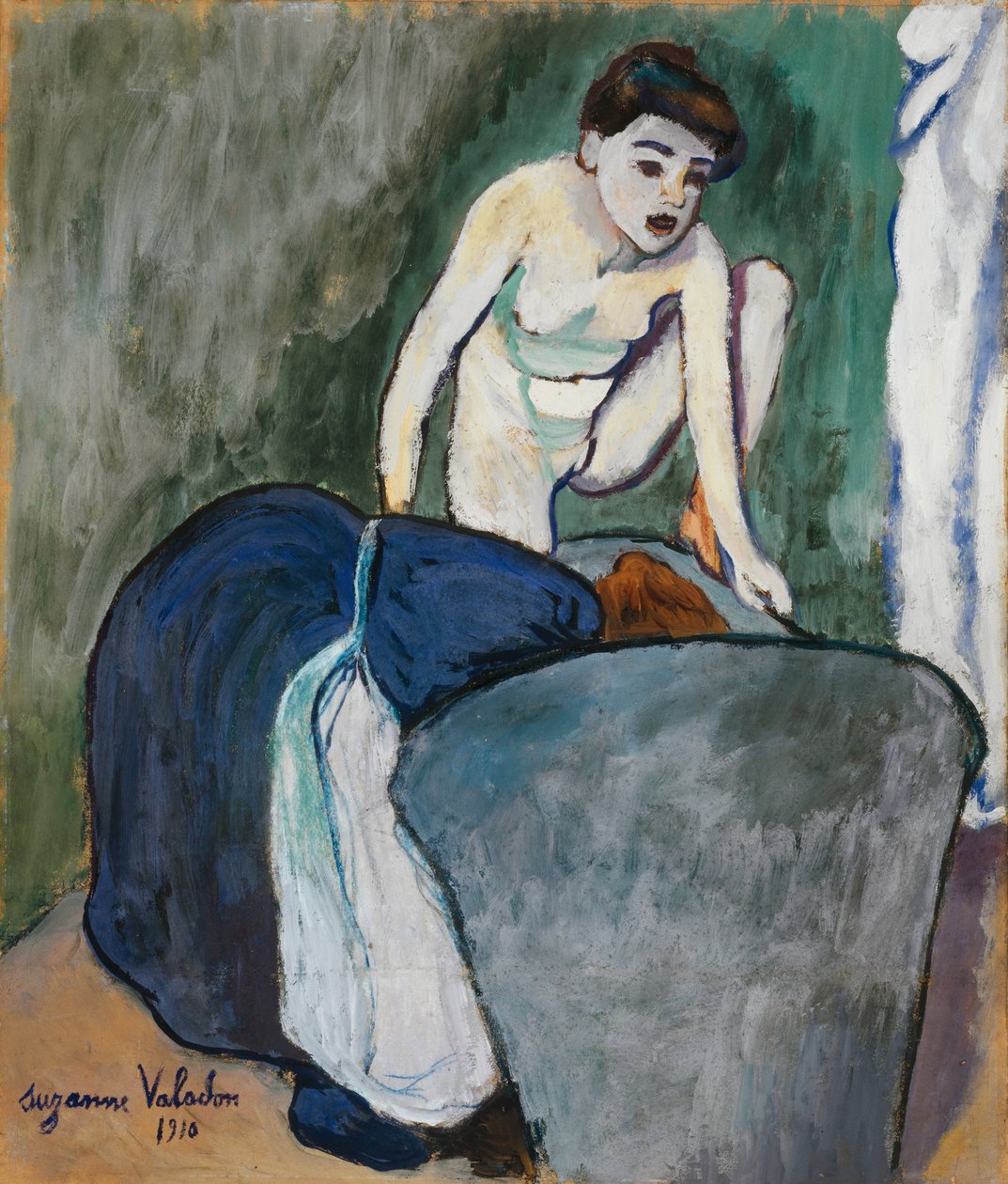 Kız, 1910 (kağıt üzerine pastel ve yağlı boya) by Marie Clementine (Suzanne) Valadon
