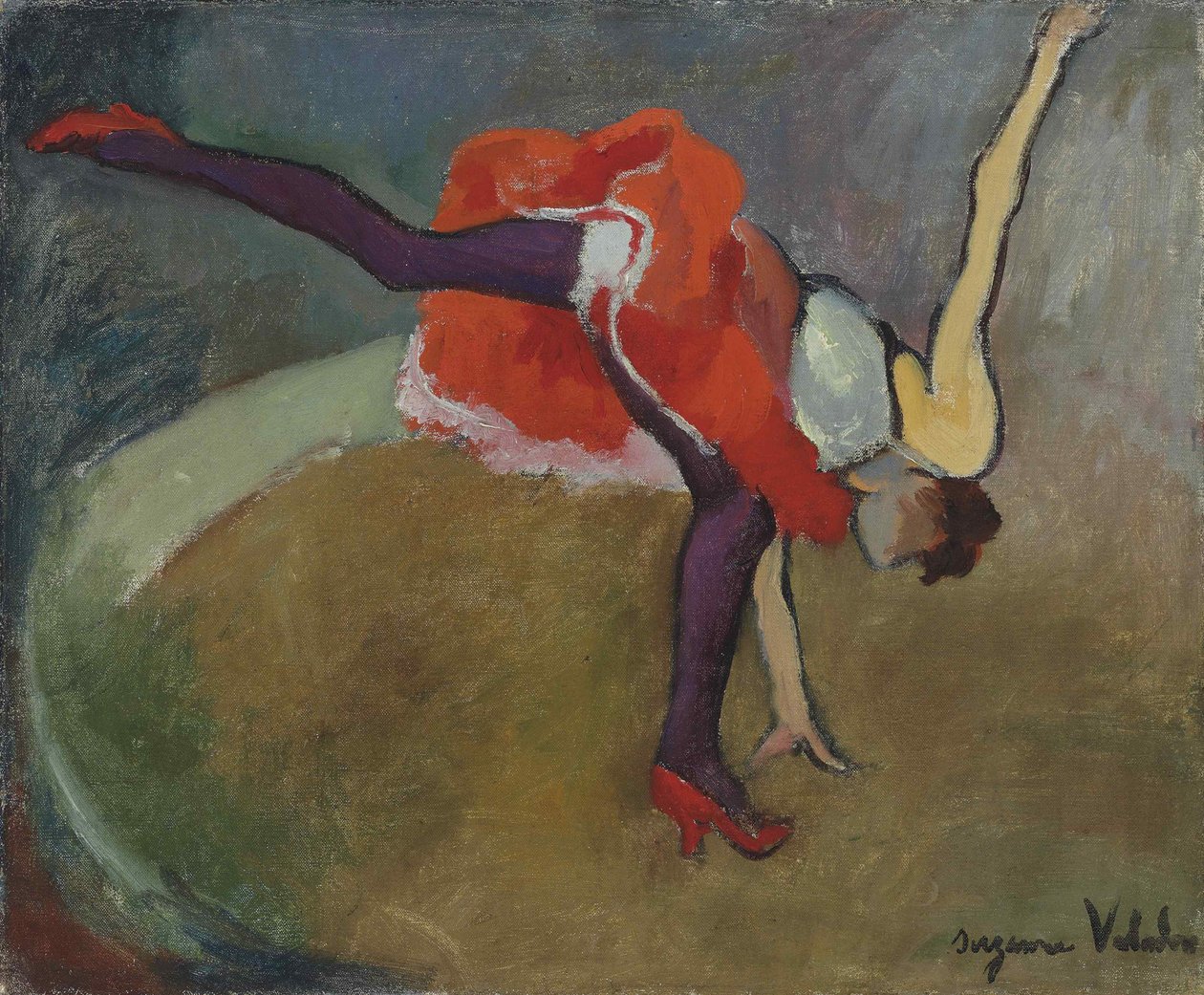 Akrobat veya Tekerlek, 1927. by Suzanne Valadon