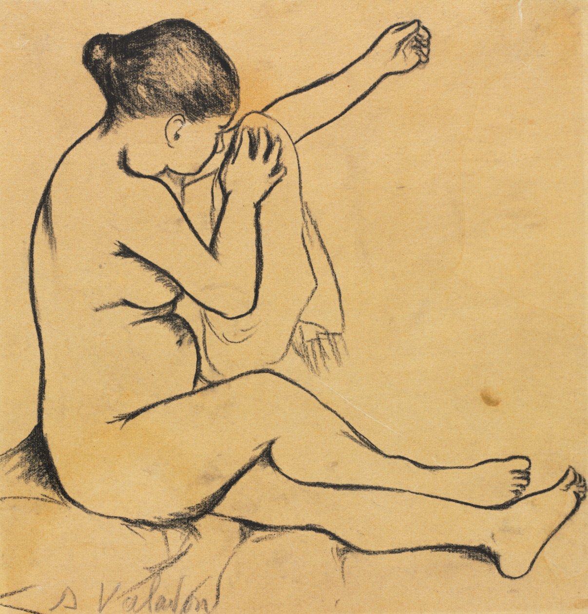 Oturan Kadın Çıplak by Suzanne Valadon