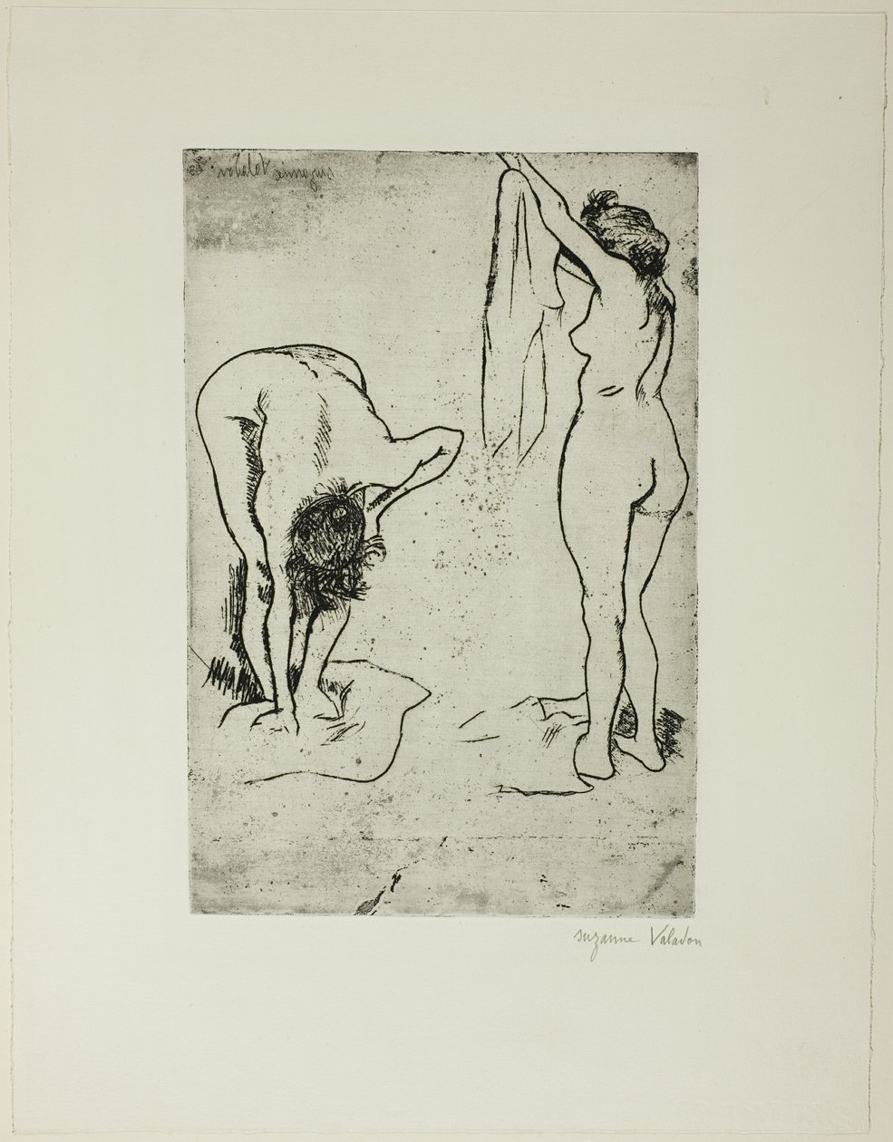 İki Kadın Kendilerini Kurutuyor by Suzanne Valadon
