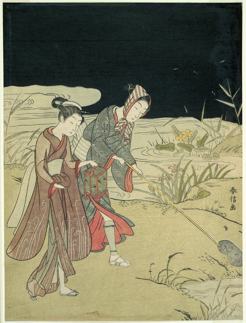 Ateşböceklerini Yakalamak by Suzuki Harunobu