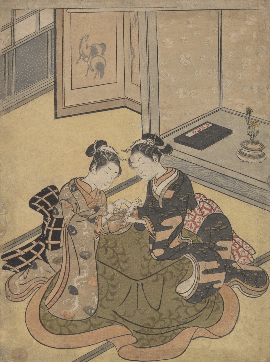 Kedi Beşiği, ca. 1765., yaklaşık 1765. by Suzuki Harunobu