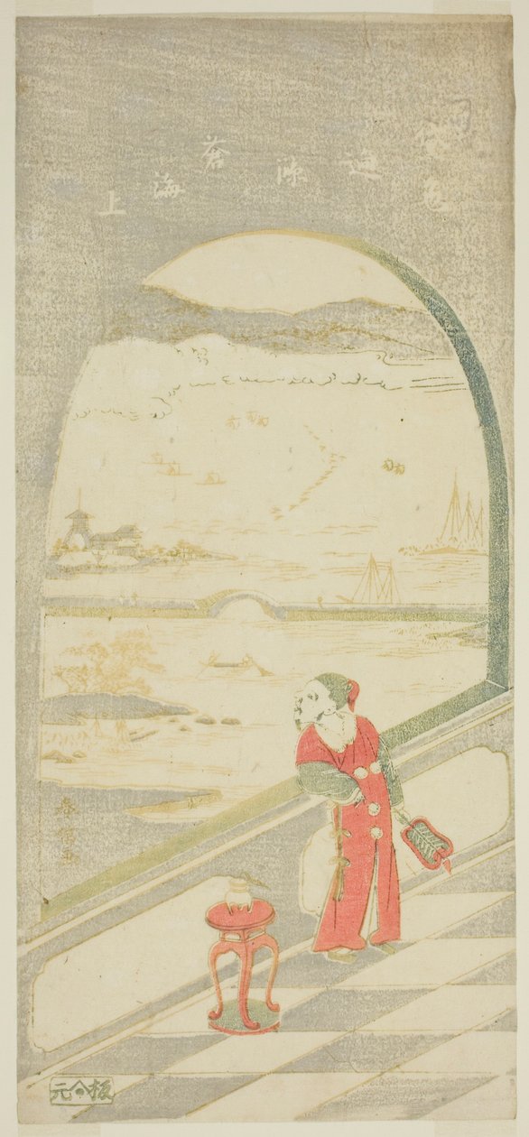 Çinli Şair by Suzuki Harunobu