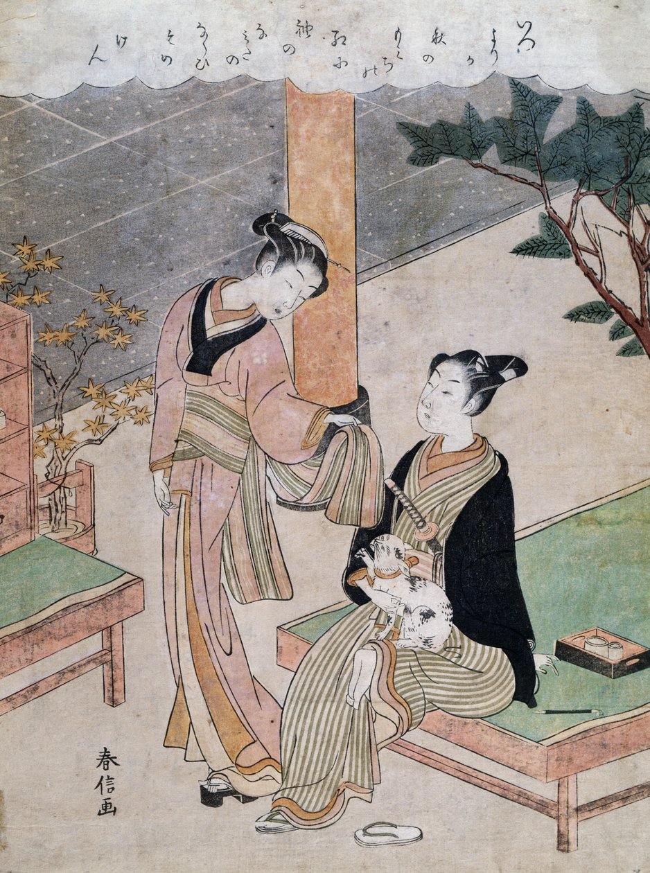 Nezaketçiler, Suzuki Harunobu (1725-1770), Japonya by Suzuki Harunobu