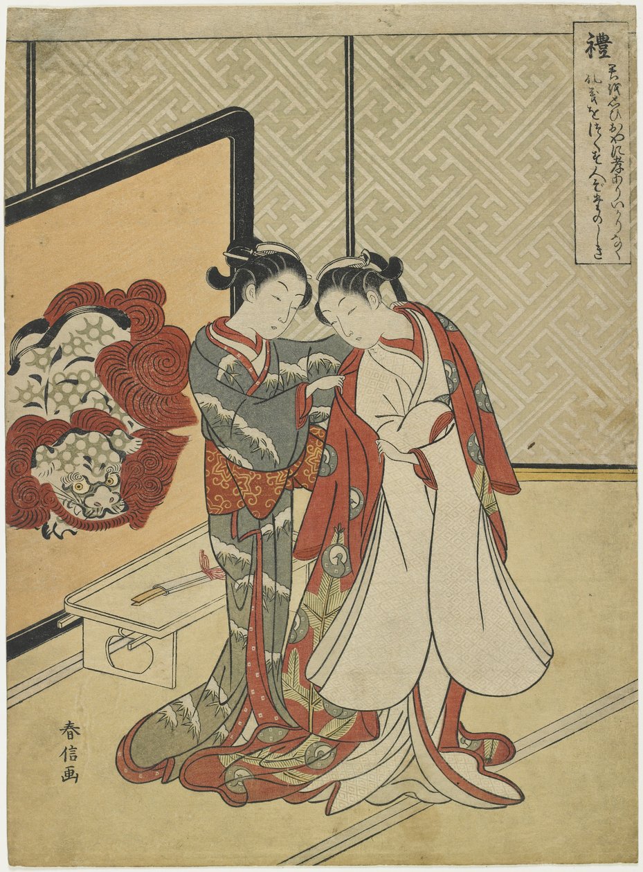 dekorum, 1767 by Suzuki Harunobu