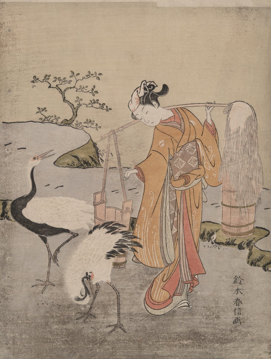 Tuzlu Su Çizimi by Suzuki Harunobu