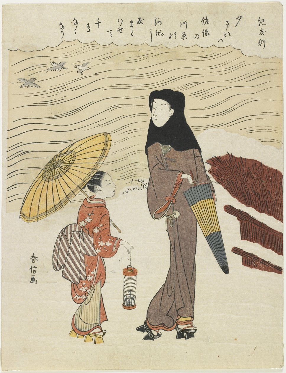 Ağacın Tomonori, c. 1767 by Suzuki Harunobu