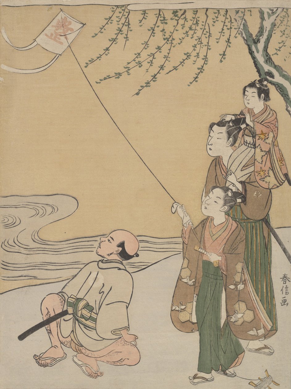 Uçurtma, ca. 1766., yakl. 1766. by Suzuki Harunobu