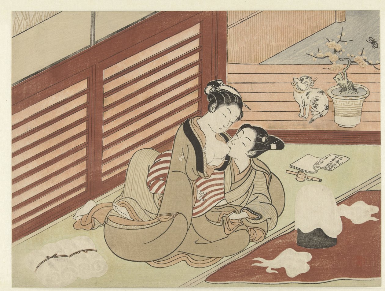 Çift sevmek by Suzuki Harunobu