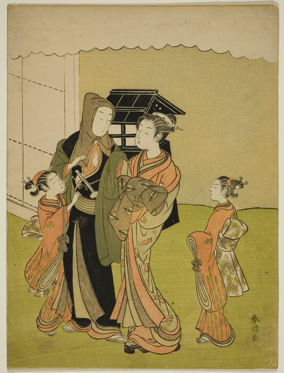 Sabah Ayrılan Aşıklar by Suzuki Harunobu
