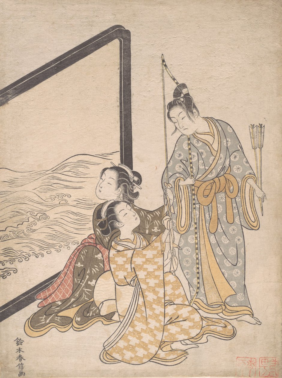 Kaynak için Palo dy, sabah 1765. , 1765. by Suzuki Harunobu