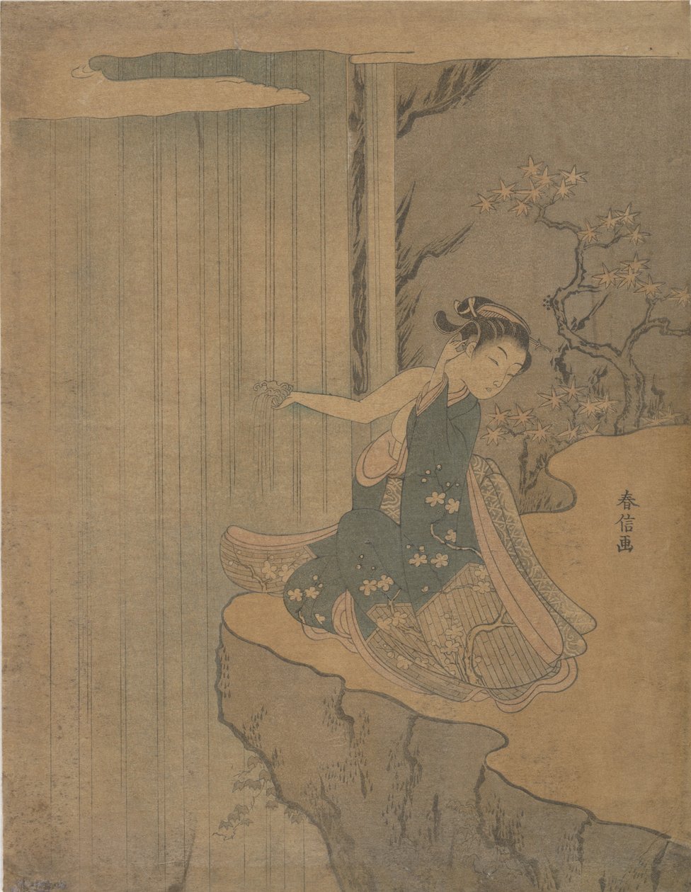Kyoyu ve Sofu Efsanesinin Parodisi, 1764-72., 1764-72. by Suzuki Harunobu