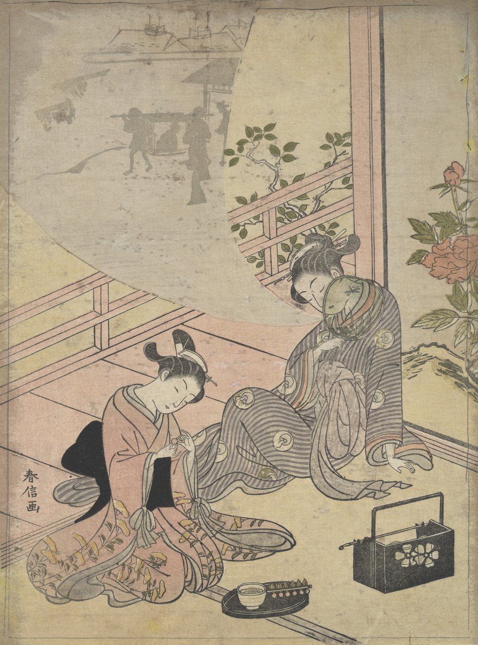 Genç Adam Lu Masalı Parodi: Nezaket Rüyası, 18. yüzyıl., 18. yüzyıl. by Suzuki Harunobu