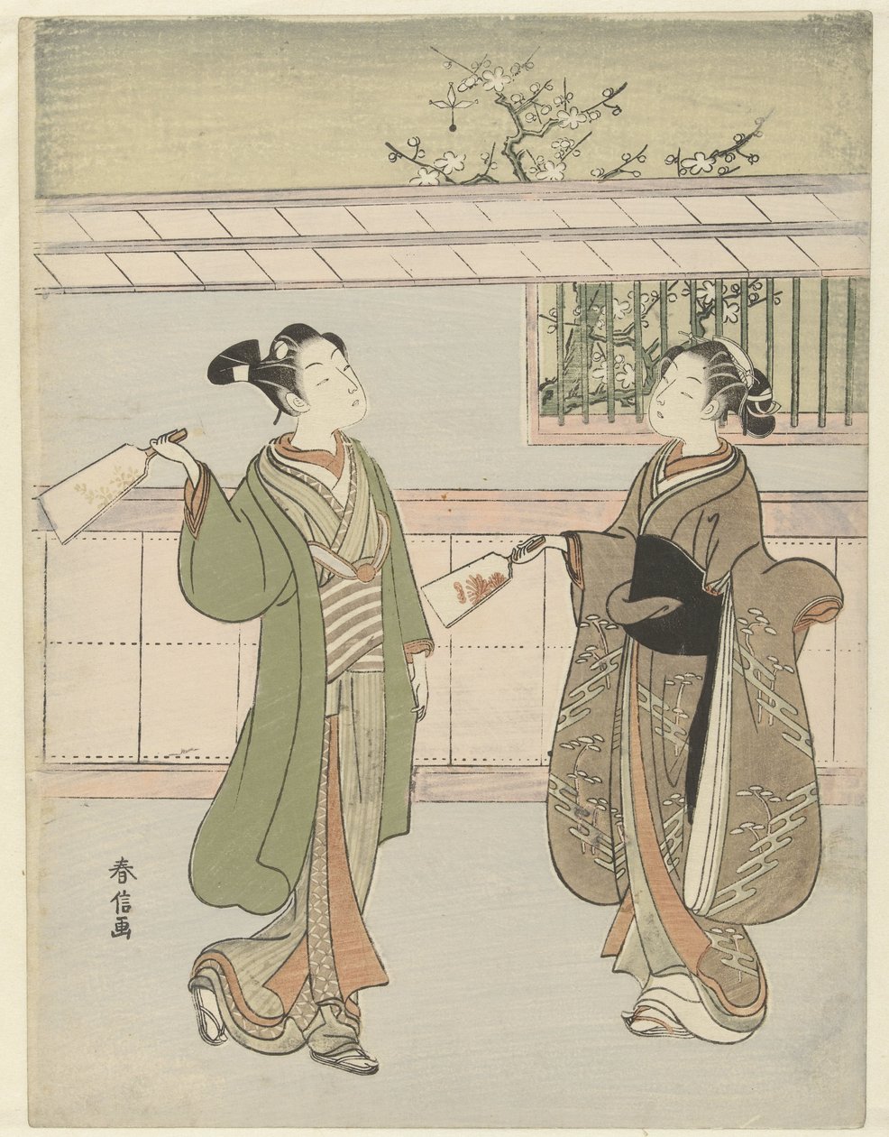 raketle oynamak by Suzuki Harunobu