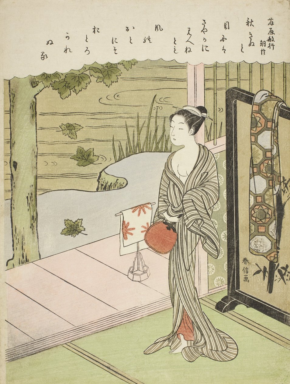 Başlıksız Otuz Altı Ölümsüz Şair serisinden Fujiwara no Toshiyuki