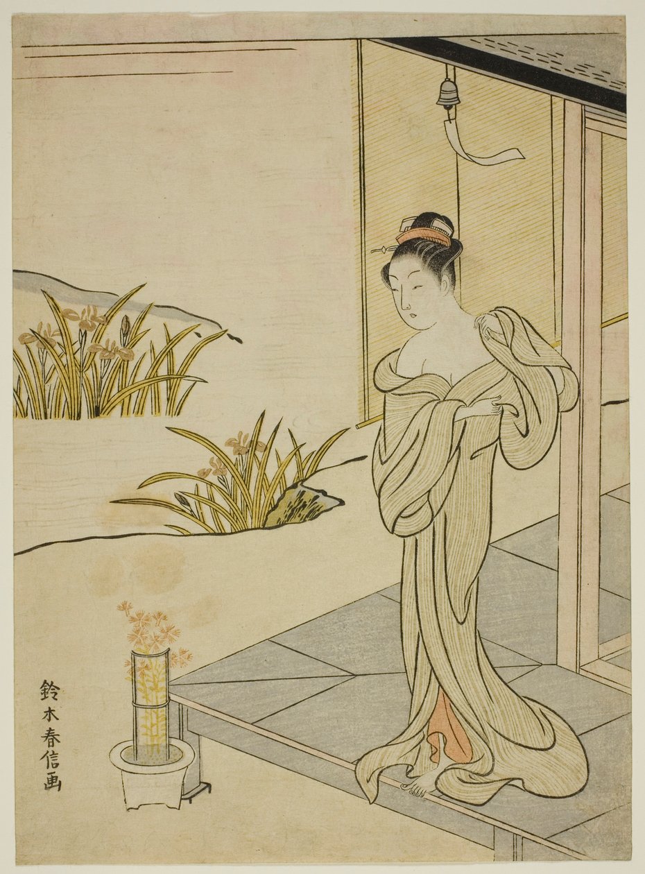 Yaz, "Dört Mevsim Çiçeklerinin Yeni Versiyonları (Shinpan furyu shiki no hana)" dizisinden by Suzuki Harunobu