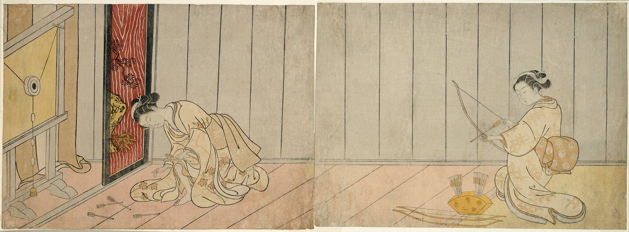 Okçuluk Galerisi by Suzuki Harunobu