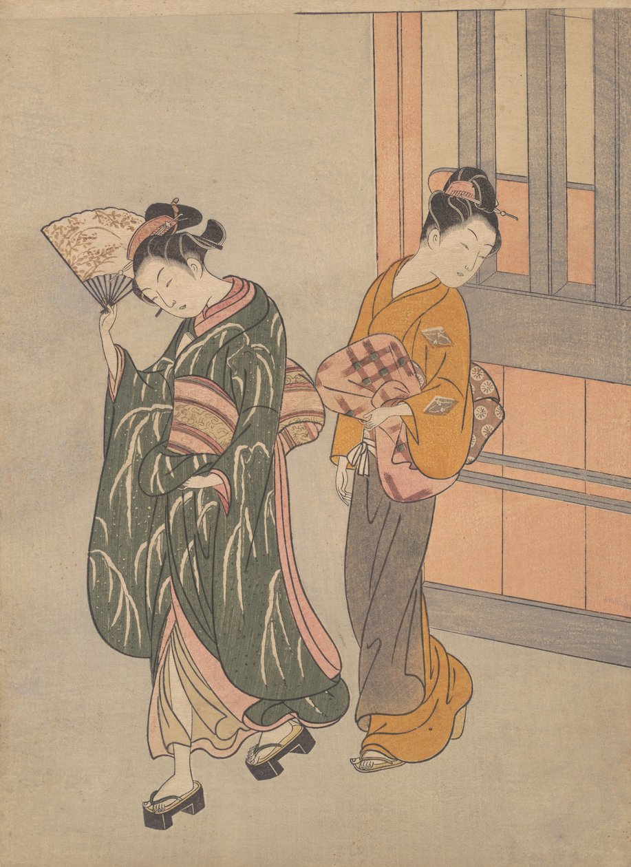 Yelpazenin Açık Gün Dağ Rüzgarı, yakl. 1766., yakl. 1766. by Suzuki Harunobu