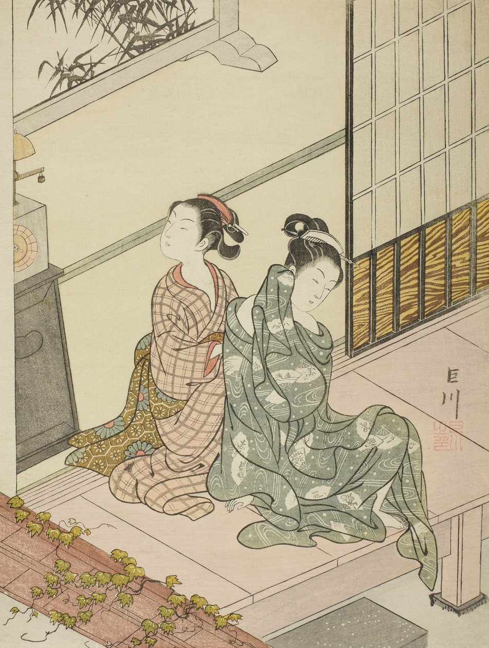 Saatin Akşam Çanı by Suzuki Harunobu