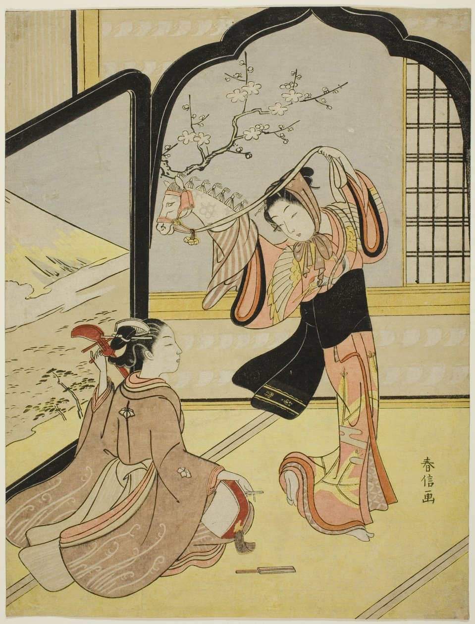 Harugoma Dansı by Suzuki Harunobu