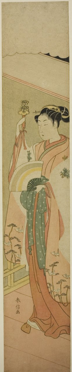 Kagura Dansı by Suzuki Harunobu