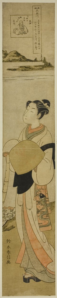 "Popüler Gümrüklerde Altı Mücevher Nehri (Fuzoku Mu Tamagawa)" serisinden Koya Mücevher Nehri (Koya no Tamagawa) by Suzuki Harunobu