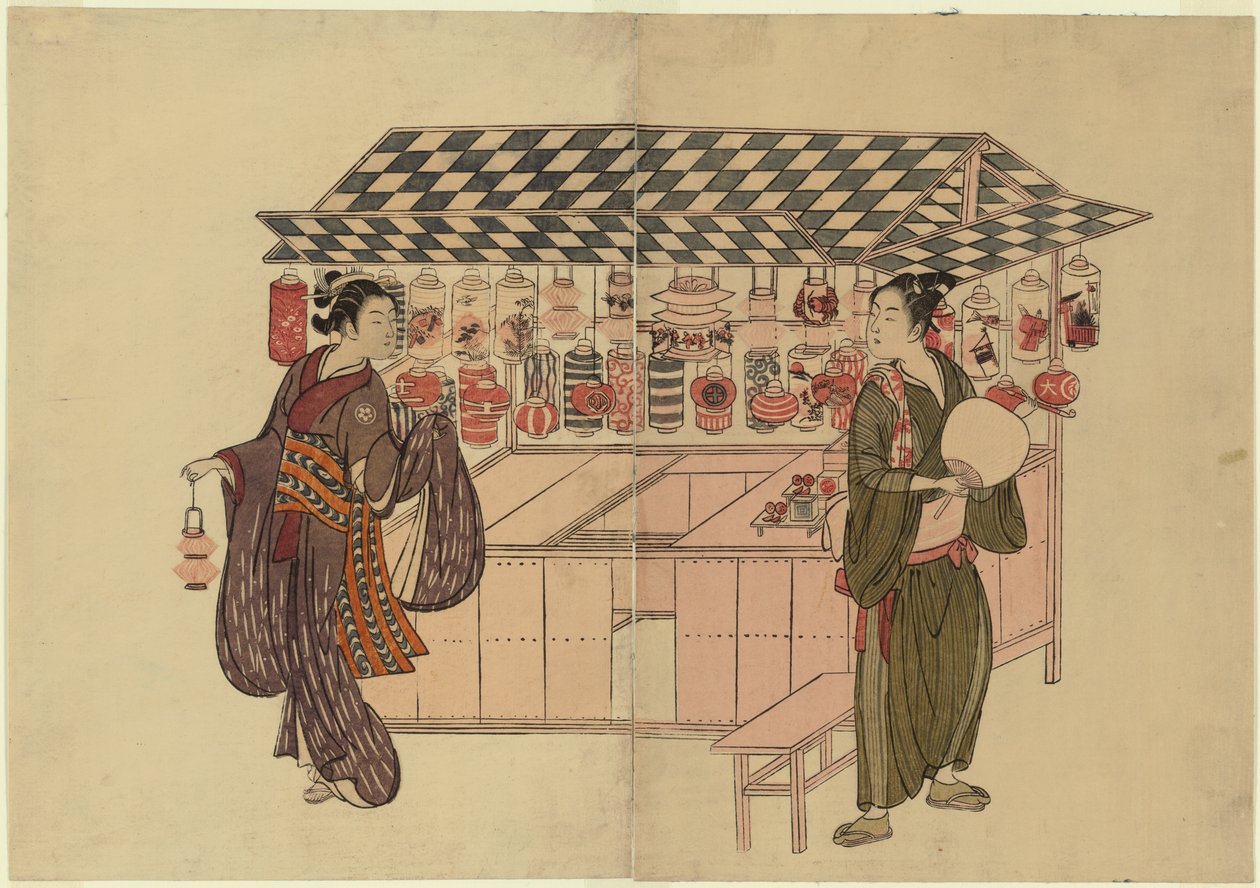 Fener Dükkanı by Suzuki Harunobu