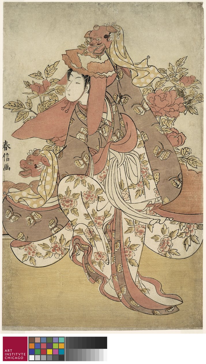 Aslan Dansı, c.1769-70 by Suzuki Harunobu
