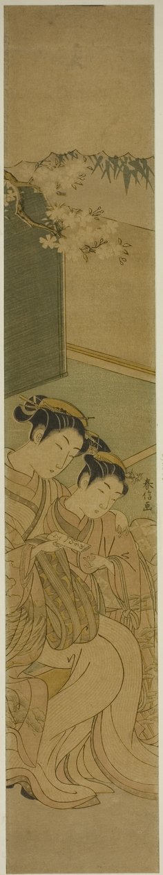 Aşk mektubu by Suzuki Harunobu