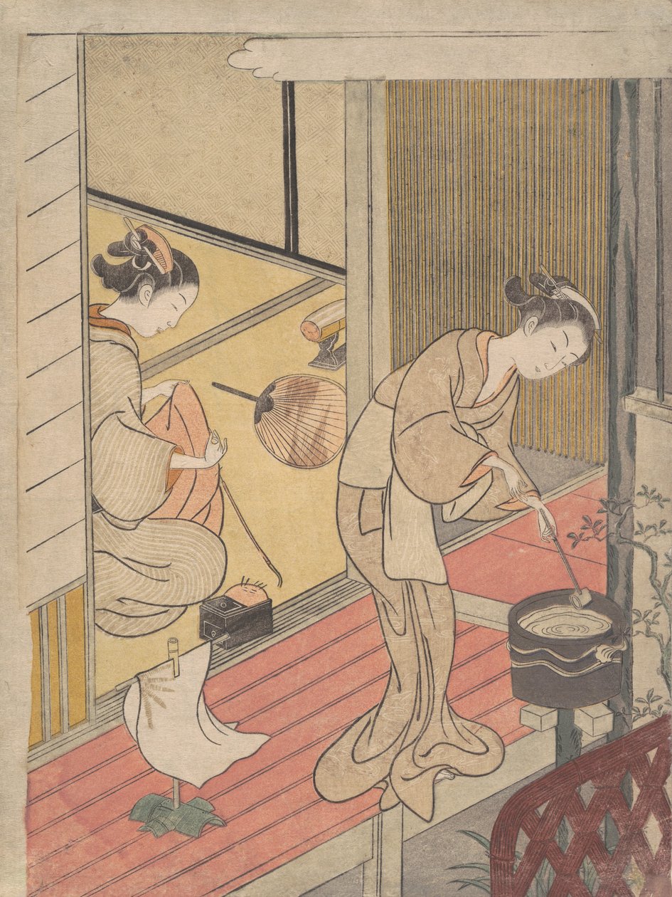 Havlu Askısının Geri Dönen Yelkenleri, ca. 1766., yakl. 1766. by Suzuki Harunobu