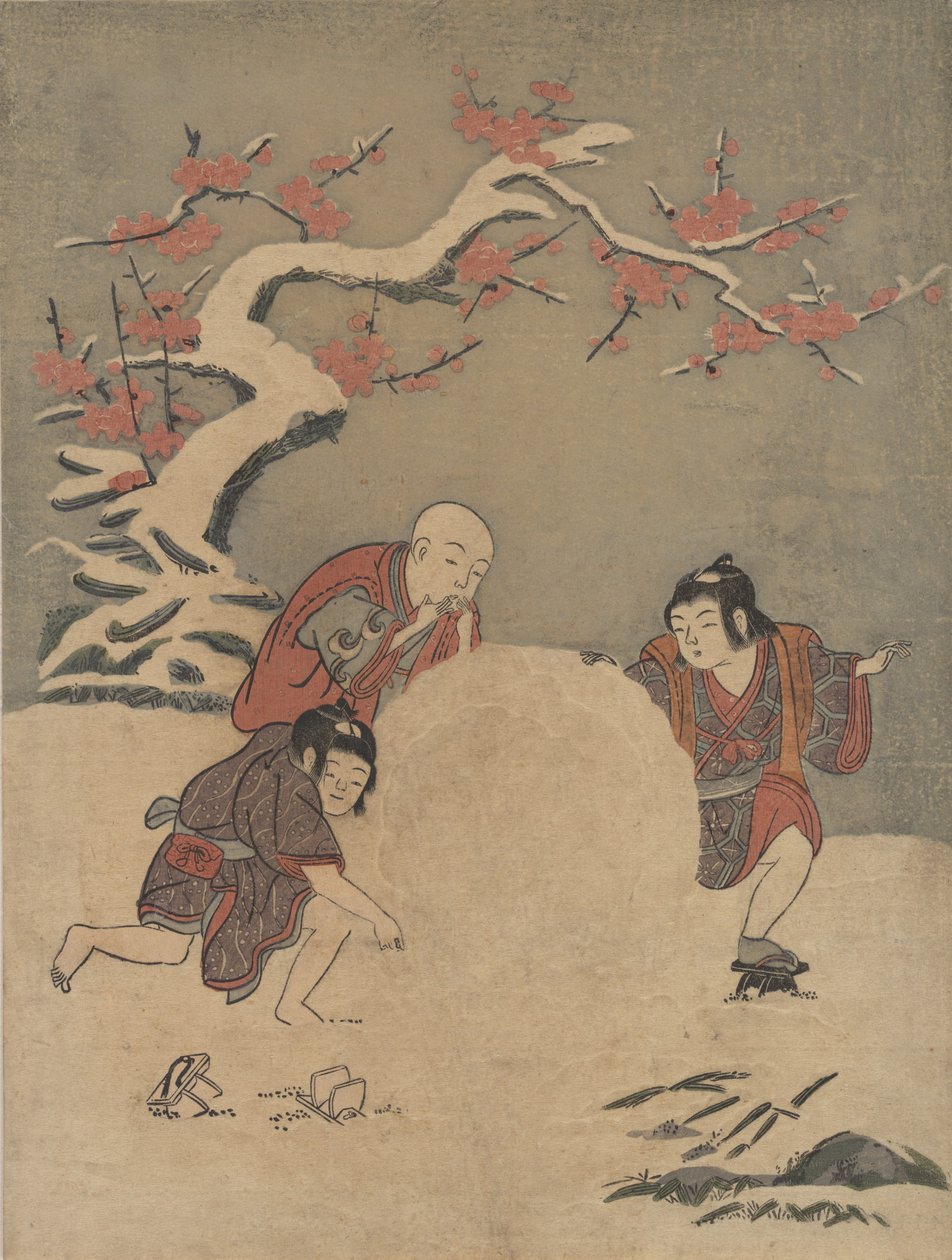 Kar Topu, 1770., 1770. by Suzuki Harunobu