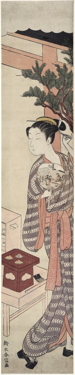 Çay Tezgahı - Kagiya Osen, c.1769 by Suzuki Harunobu