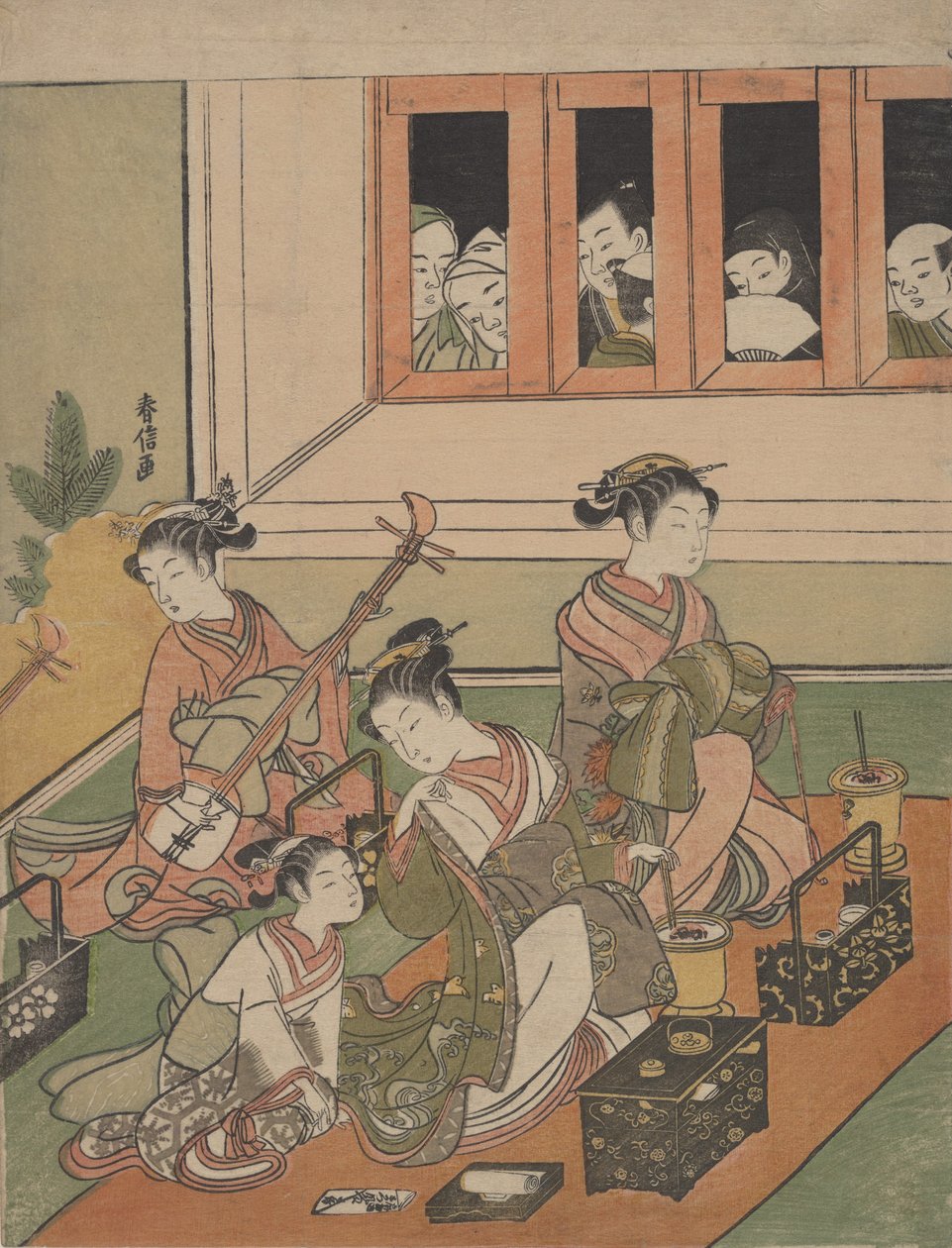 Gözcüler ve Gözlenenler, 1764-72., 1764-72. by Suzuki Harunobu