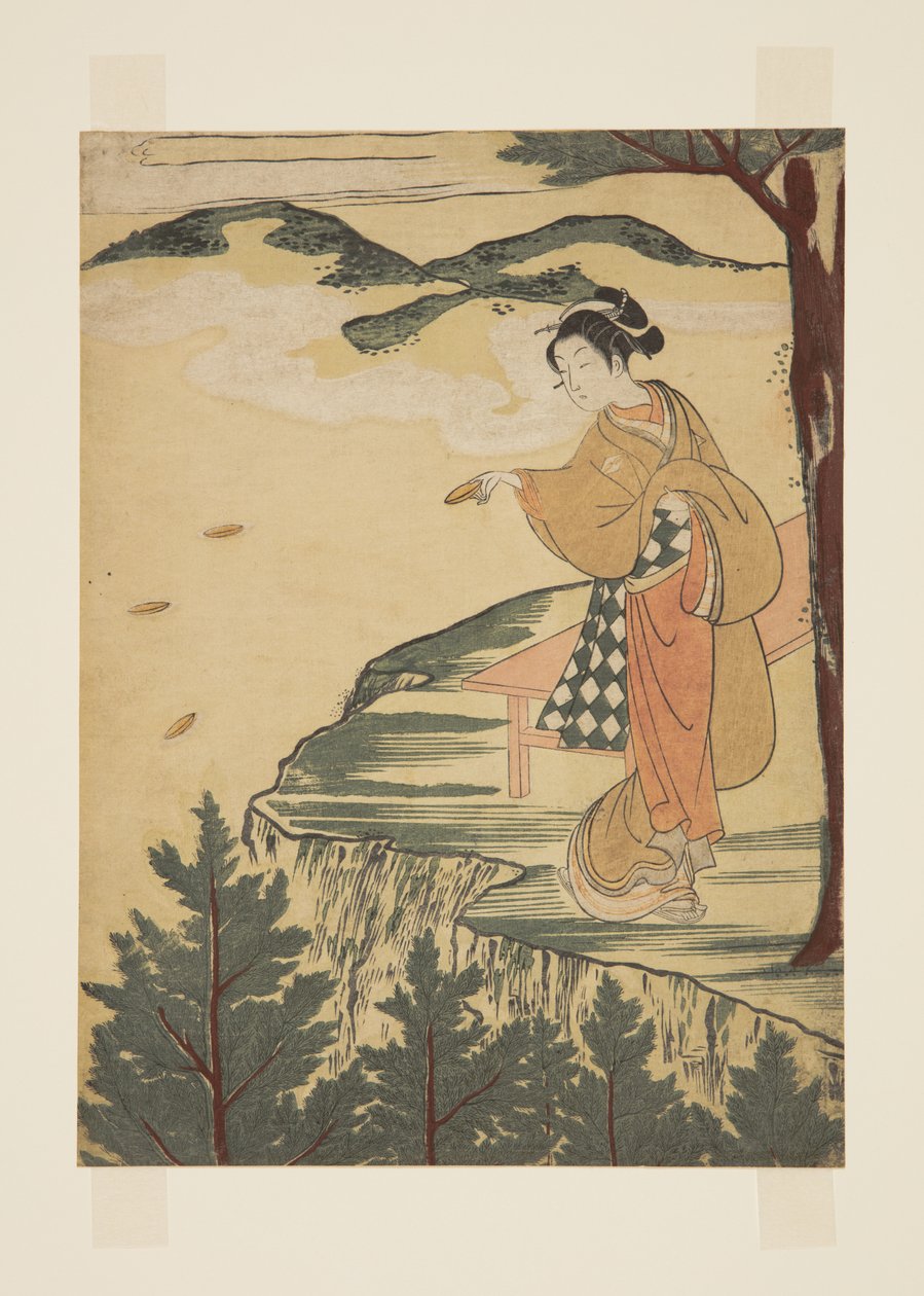 Kil Bulaşıkları Fırlatma by Suzuki Harunobu
