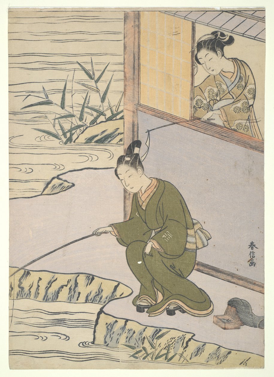 Feneri gıdıklamak by Suzuki Harunobu