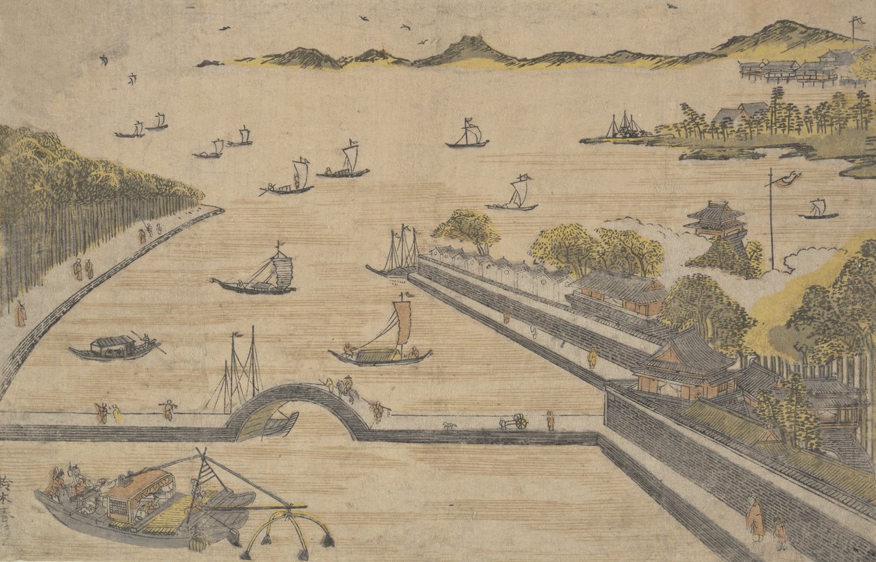Fukagawa, Edo veya? 1764. , sivrisinek. 1764. by Suzuki Harunobu