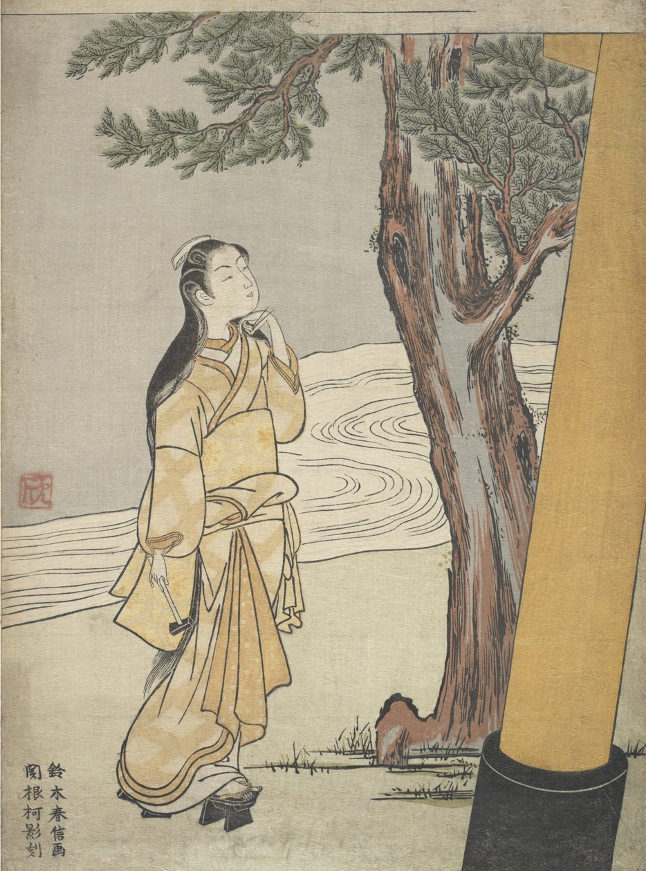 Öküz Ushi no toki mairi, 1765., 1765 Saatinde bir Tapınak ziyareti. by Suzuki Harunobu