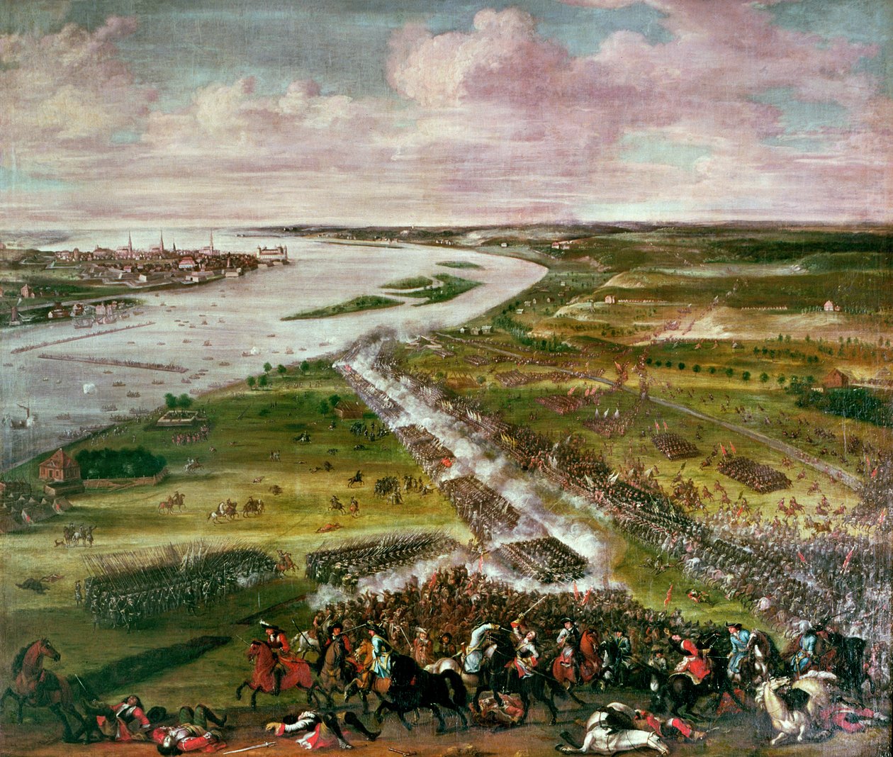 Dvina Geçidi Savaşı, 1701 by Swedish School