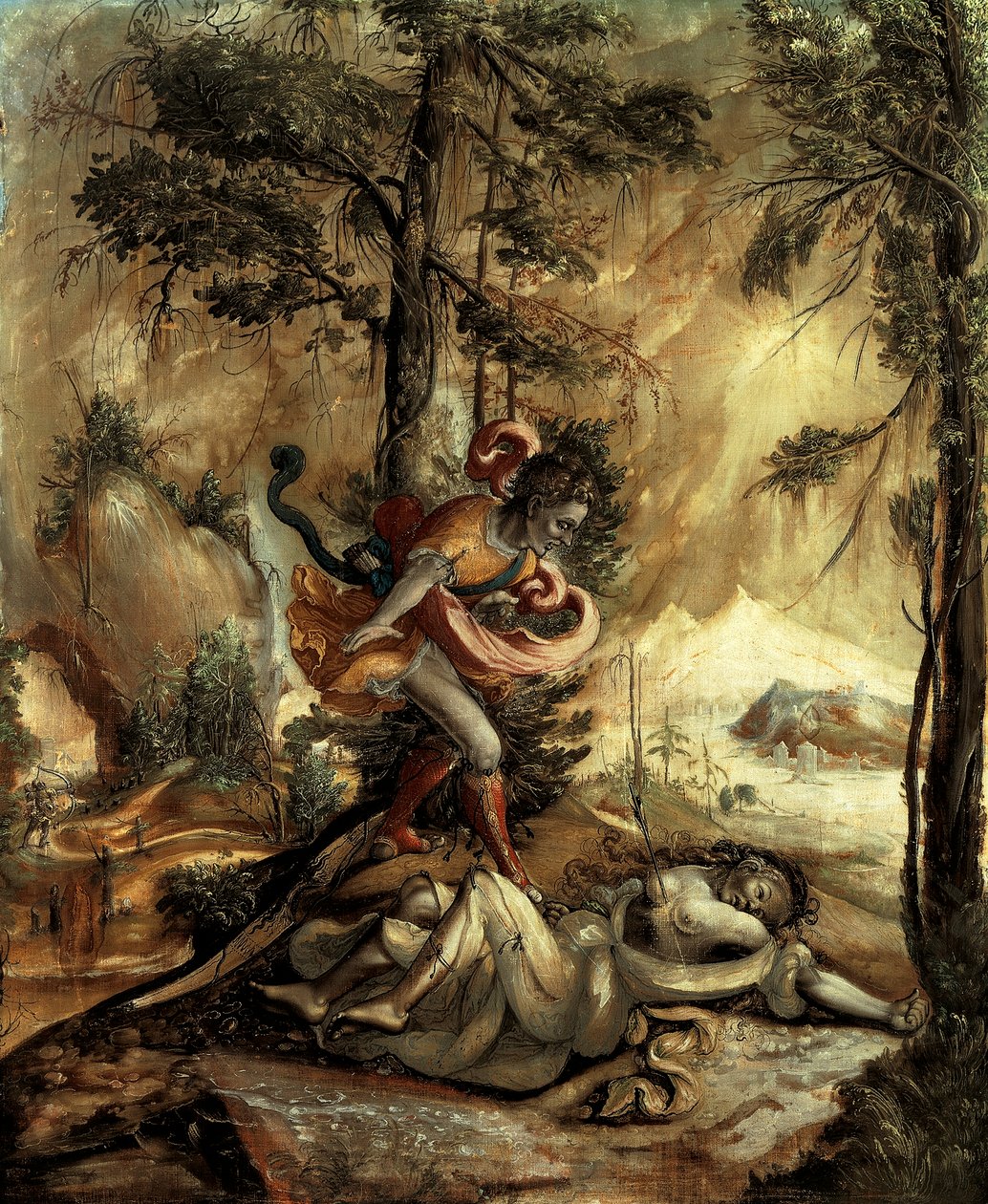 Cephalus ve Procris by Swiss School