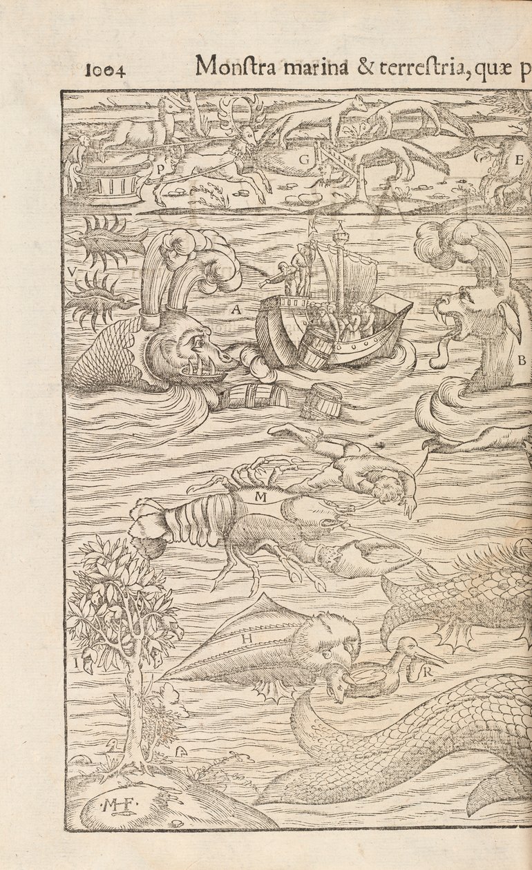 Sayfa 1004 Cosmographiae Universalis, Sebastian Muenster, Basel, 1572 by Swiss School