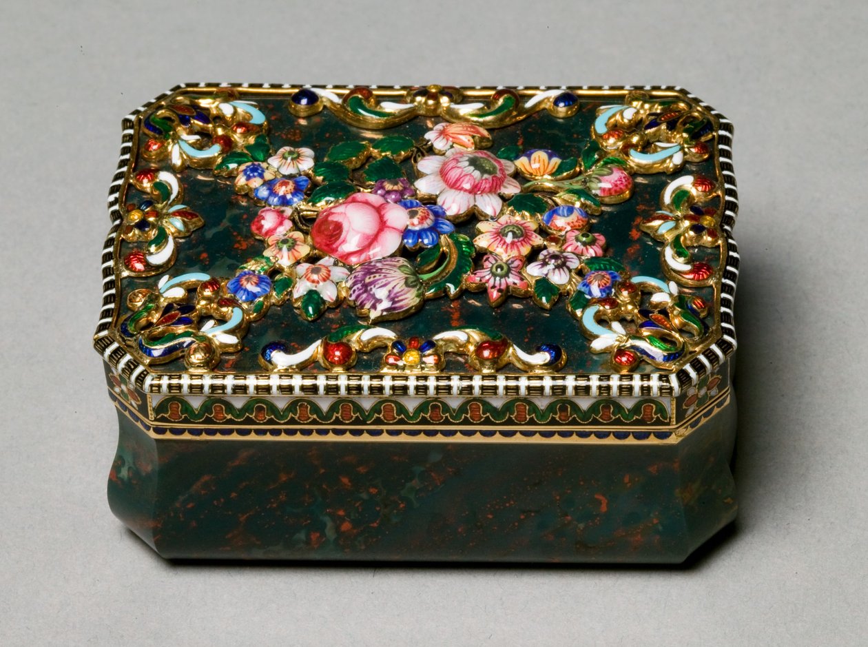 Jean-Louis Richter tarafından boyanmış minyatüre atfedilen Snuff Box by Swiss School
