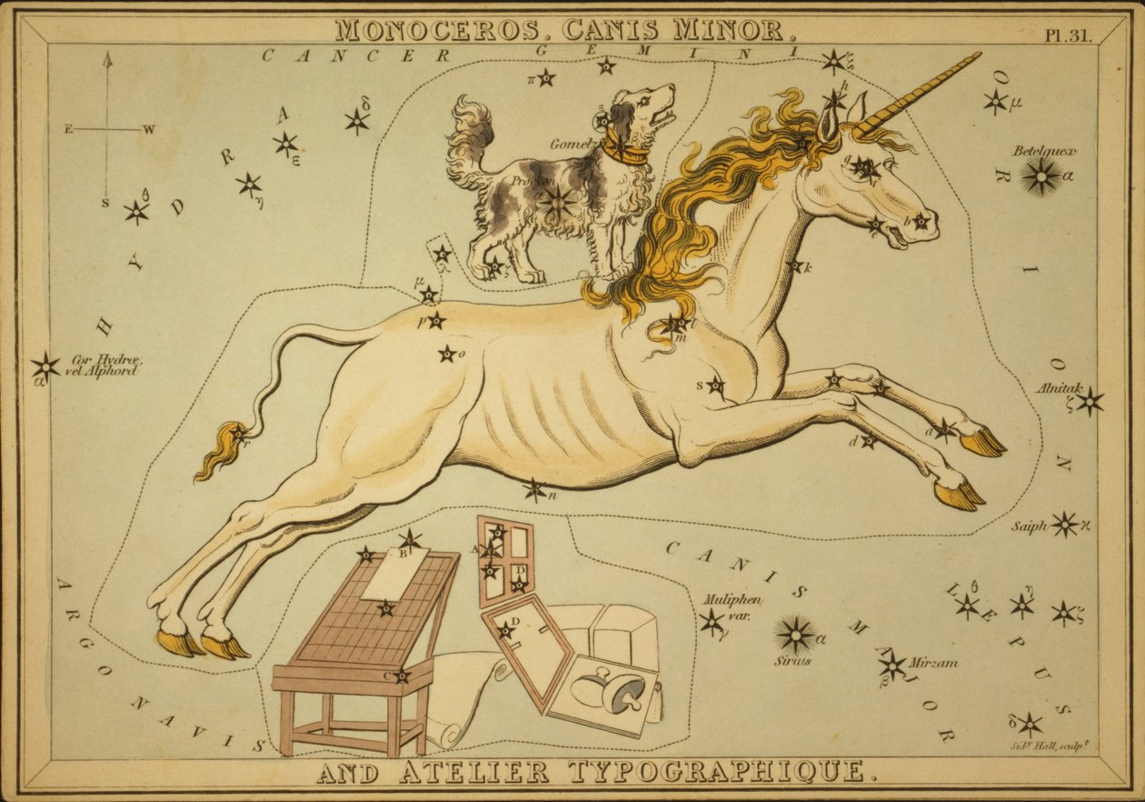 Monoceros, Canis Minor ve Atelier Typographique, 