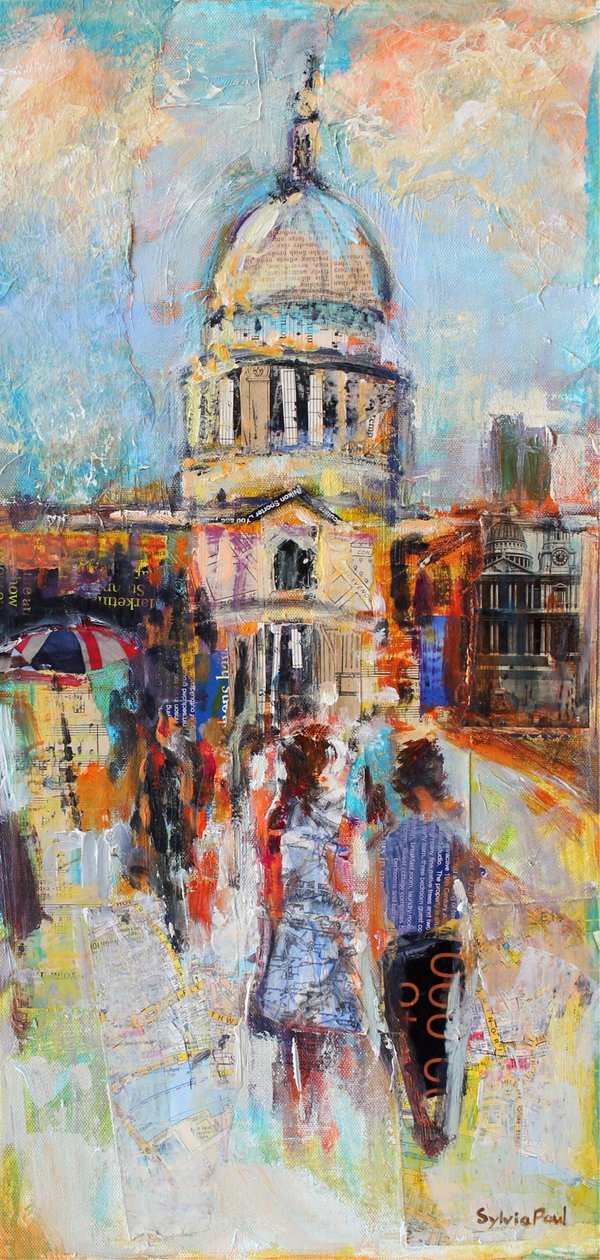 St Paul's Millenium Köprüsü'nden by Sylvia Paul