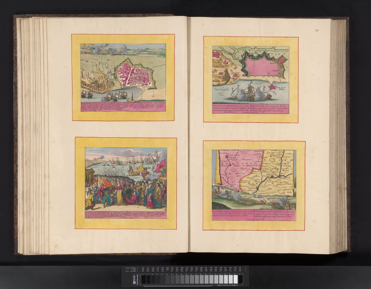 Las Cabezas de San Juan şehrinin görünümü Cabecas (nesne üzerindeki başlık) by Symon Novelanus (possibly)