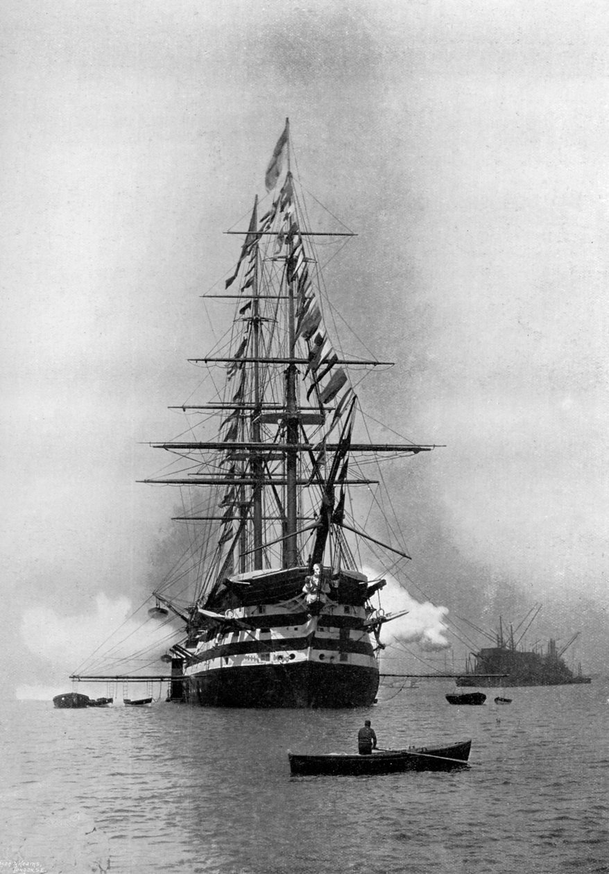 HMS Wellington Dükü, Portsmouth, Hampshire, 1896