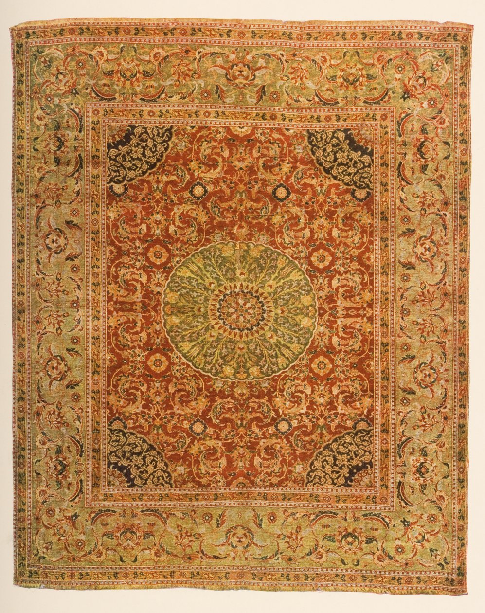 Şam Madalyon Halı (tekstil) by Syrian School