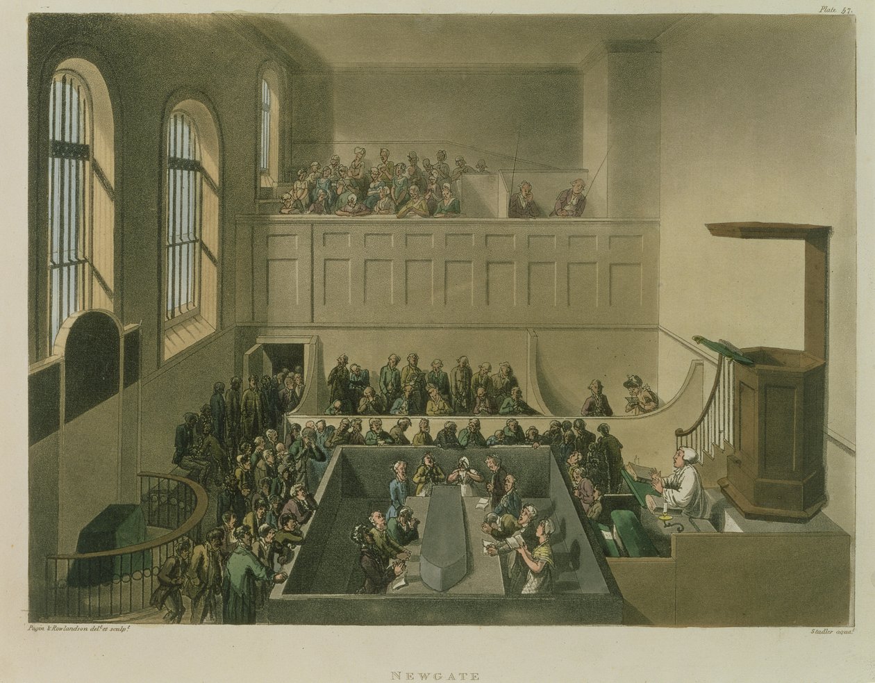 Manzara (kağıt üzerinde bc) by Pugin and Rowlandson