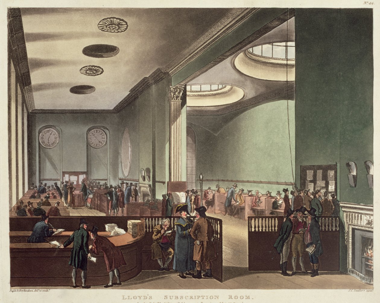 Royal Exchange, Lloyds Abonelik Odası, Ackermann